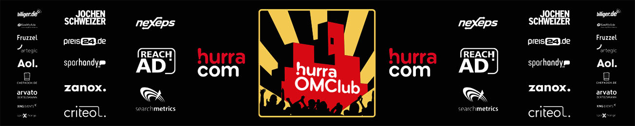 hurra® OMClub 2015, DIE HALLE Tor 2 in Köln, project a, Logogestaltung, Partylogo, reachad, searchmetrics,neXeps,hurra.com, zanox, sparhandy, billiger.de, criteo, jochen schweizer, preis24.de, AOL., FRUZZEL, arvato, kissmyads, chefkoch.de