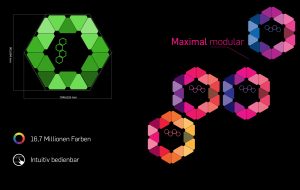 Hexagon LED Stehtisch, Stehtische, messe, event, gastro, project a, bochum, aurora nanoleaf, nanoleaf, aurora led, nanoleaf led, lichtsystem, leuchtender stehtisch, beleuchtetr stehtisch, promotion tische, mobil ansteuerbar, app, apple home, light, lichttisch, leuchttisch